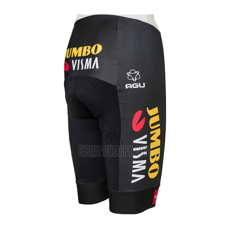 Jumbo Visma Cycling Jersey Bib Short 2023 Short Sleeve Deep Black